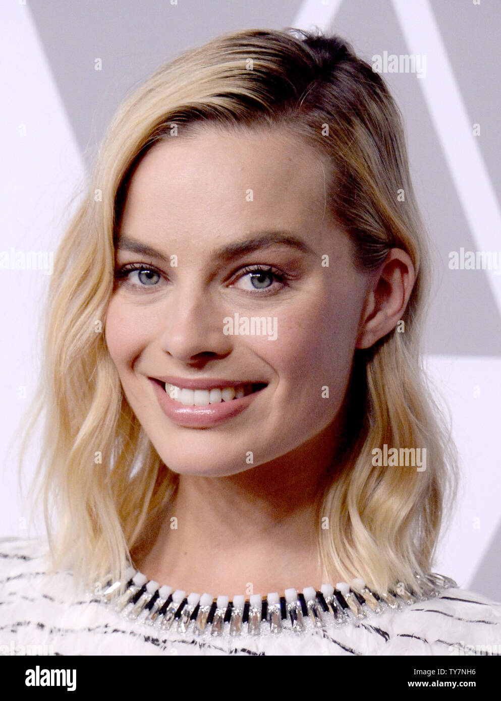 Actor Margot Robbie Attends The 90th Annual Academy Awards Oscar Nominees Luncheon At The