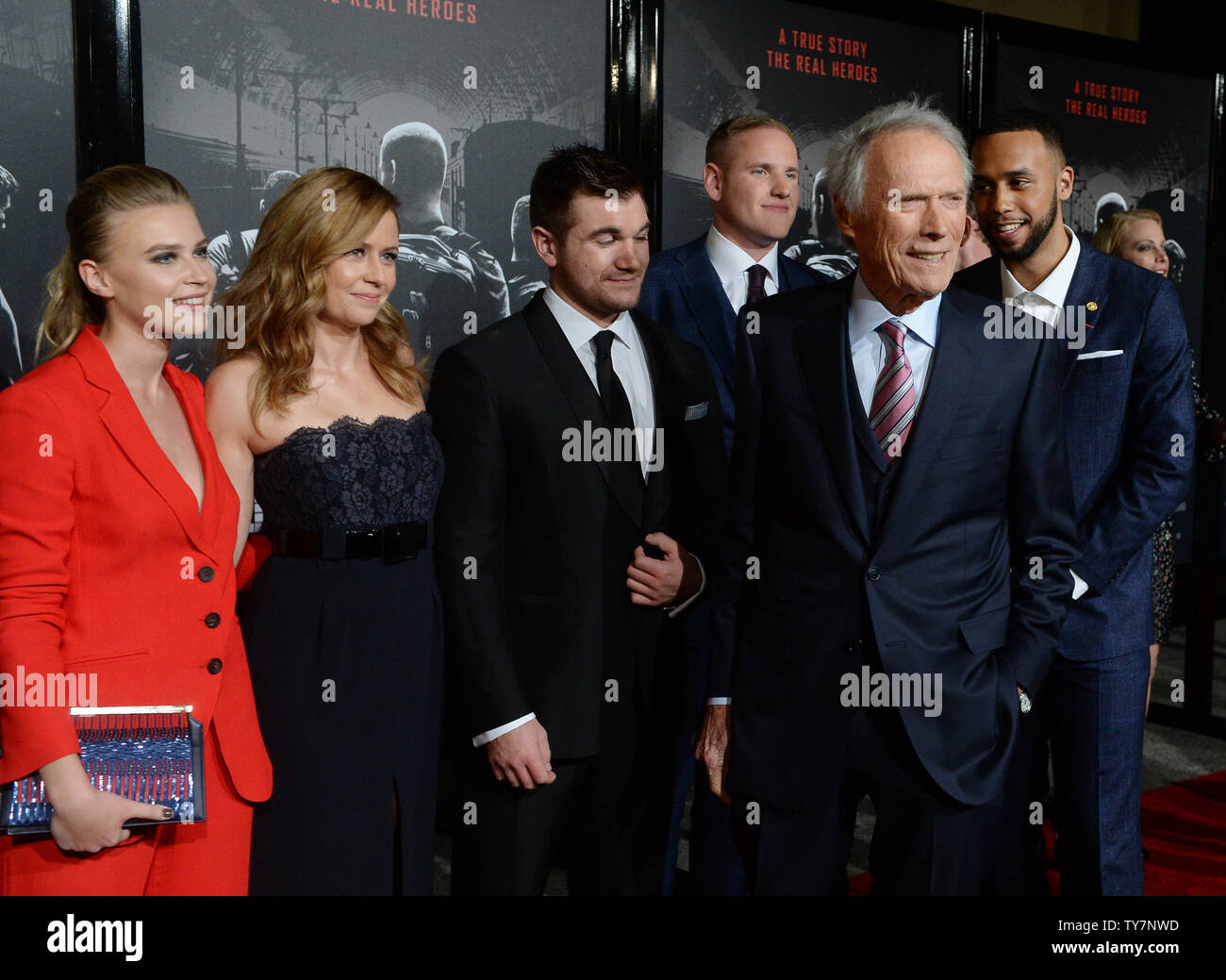 Director/producer Clint Eastwood is joined by cast members Jeanne