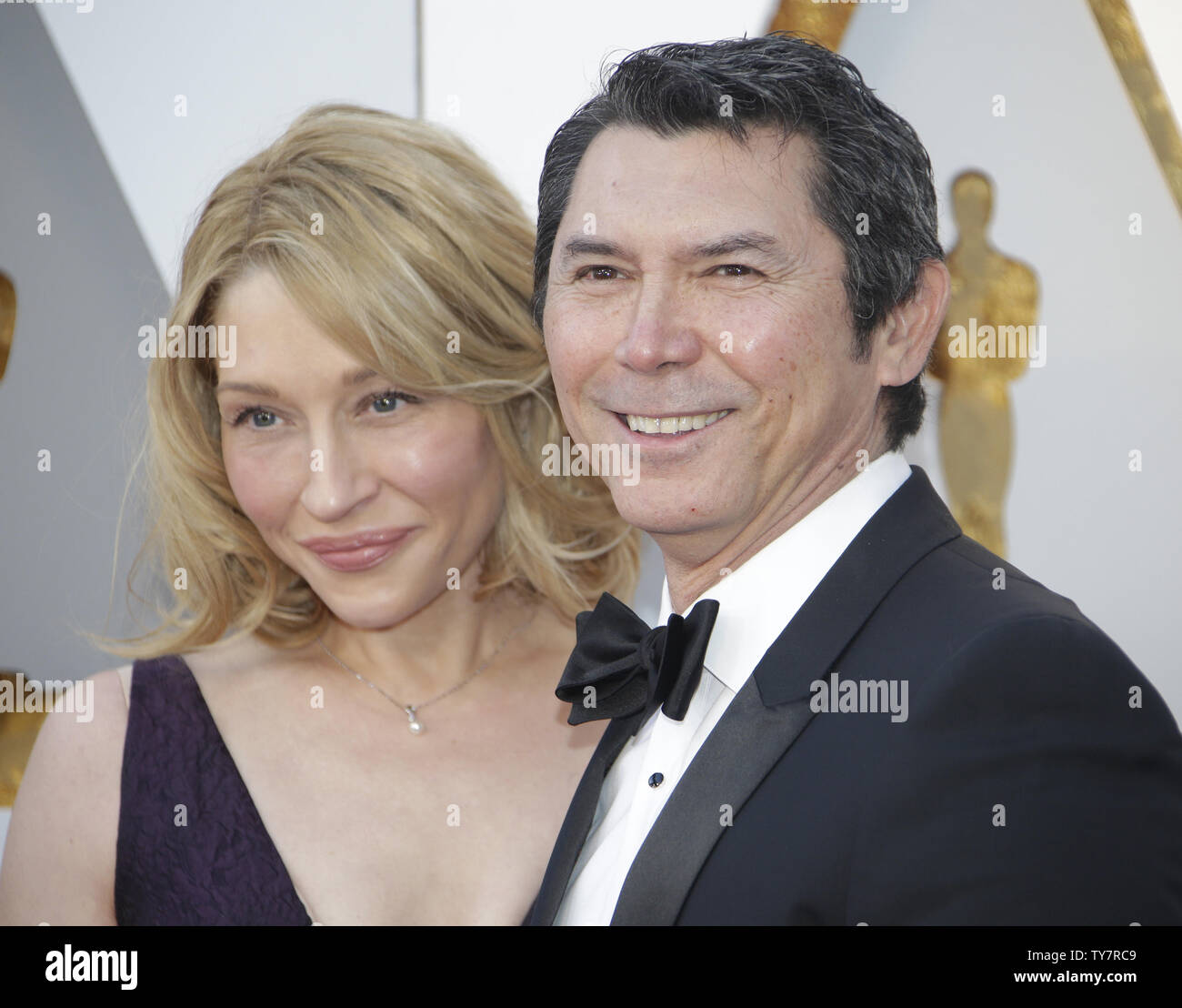 Yvonne Boismier Phillips and Lou Diamond Phillips arrives on the red