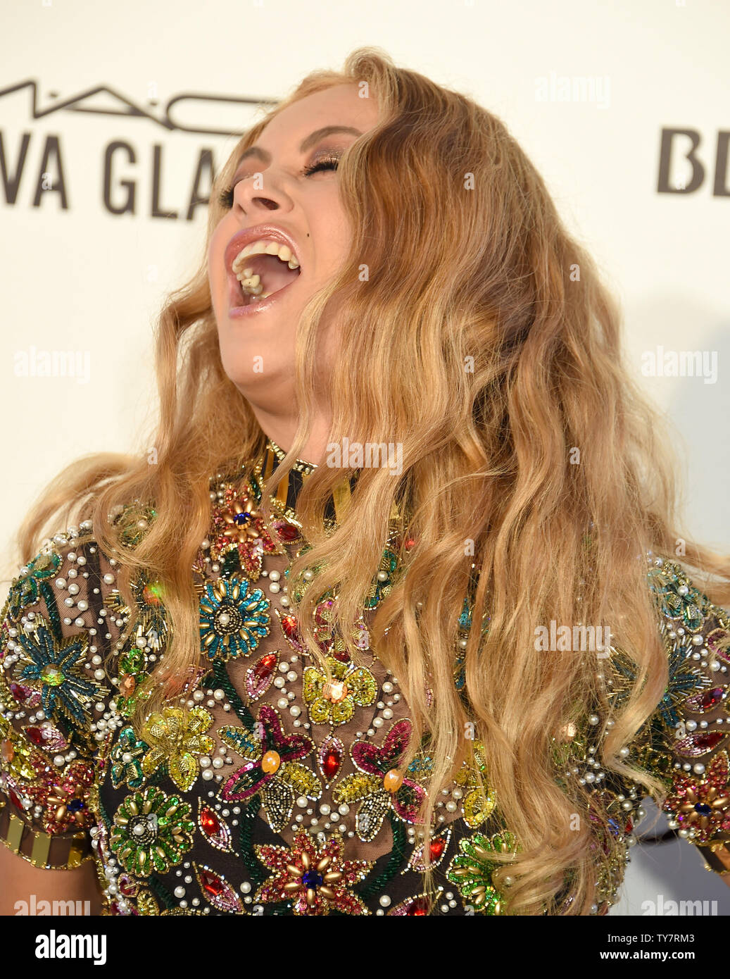 Paulina Rubio arrives for the Elton John Aids Foundation's 26th annual