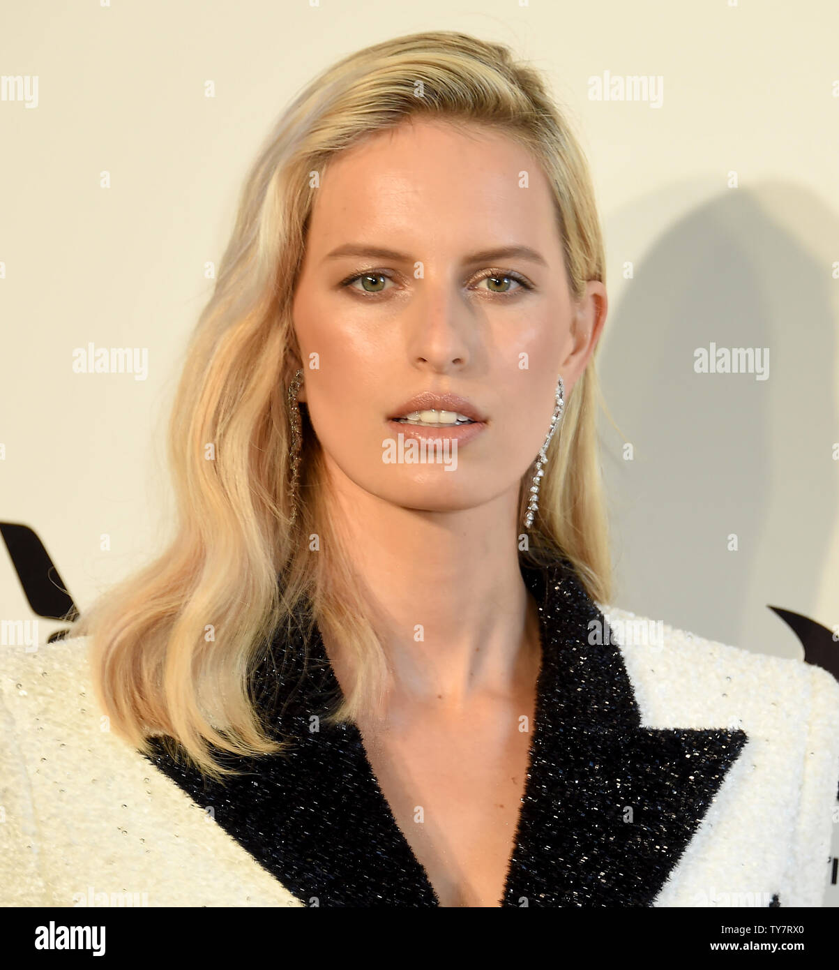 Karolina Kurkova arrives for the Elton John Aids Foundation's 26th