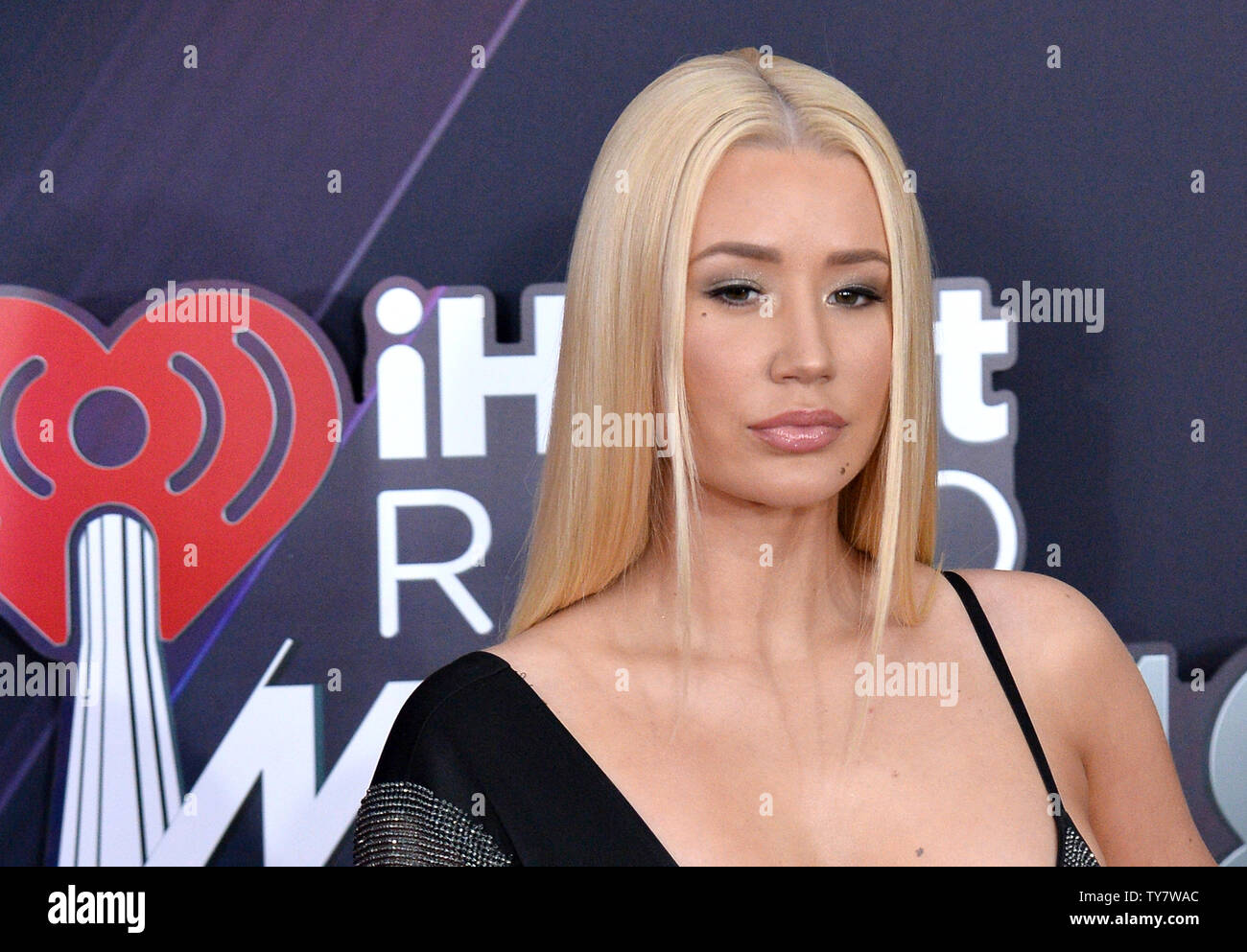 Singer Iggy Azalea arrives for the iHeartRadio Music Awards at The
