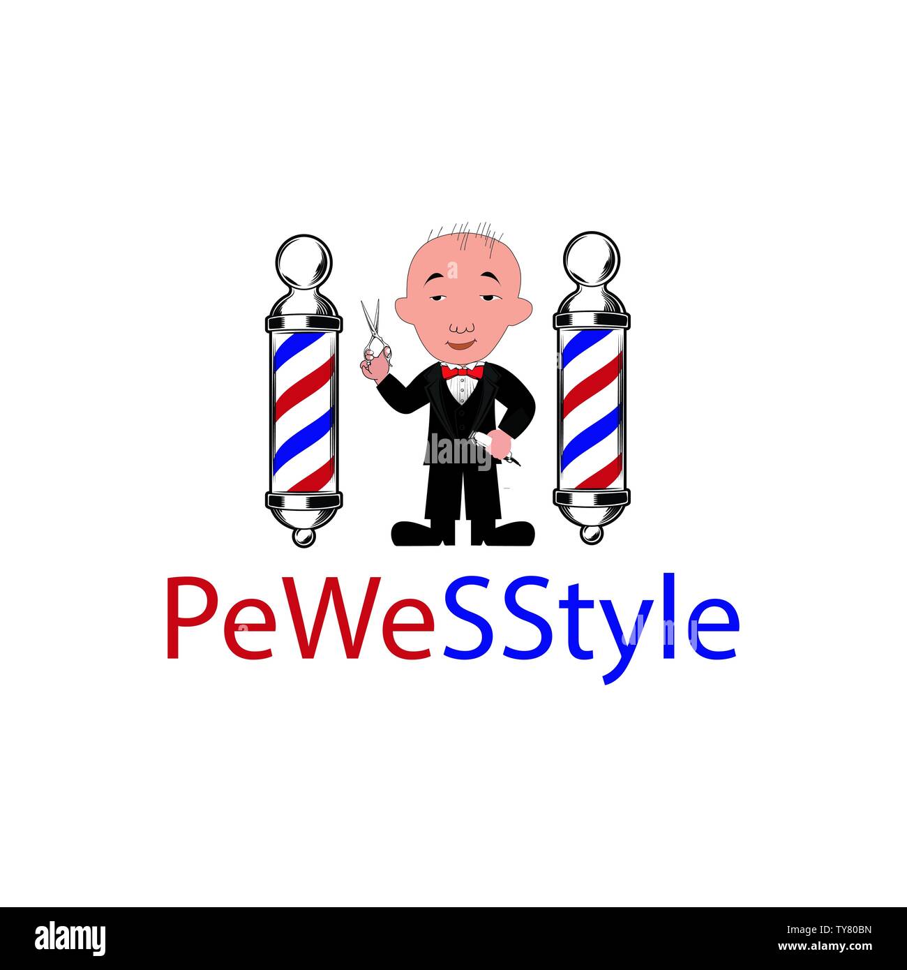 Barber Chair Illustration High Resolution Stock Photography and Images