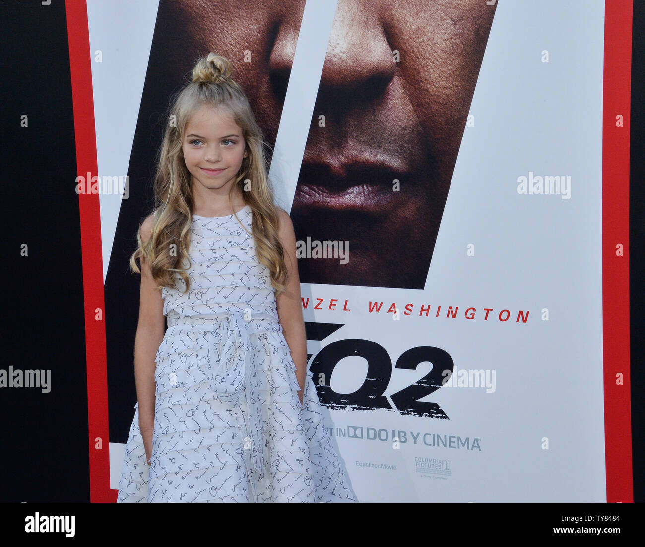 Cast member Rhys Olivia Cote arrives for the premiere of the motion picture crime thriller 'Equalizer 2' at the TCL Chinese Theatre in the Hollywood section of Los Angeles on July 17, 2018. Storyline: Robert McCall serves an unflinching justice for the exploited and oppressed, but how far will he go when that is someone he loves?   Photo by Jim Ruymen/UPI Stock Photo