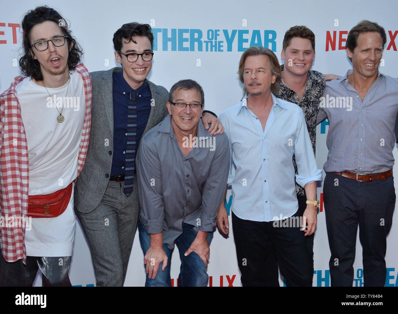 Cast members Bill Kottkamp, Joey Bragg, producer Allen Covert, David