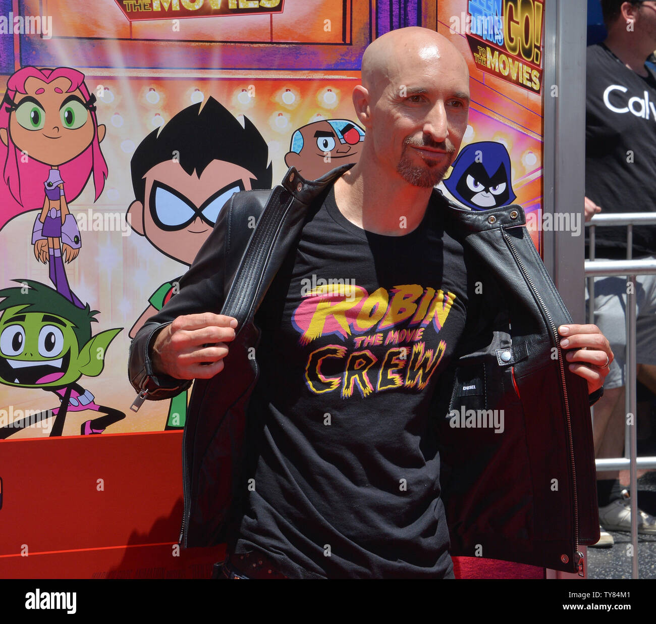 Scott Menville, the voice of Robin in the animated sci-fi motion picture  "Teen Titans Go! To the Movies" attends the premiere of the film at the TCL  Chinese Theatre in the Hollywood