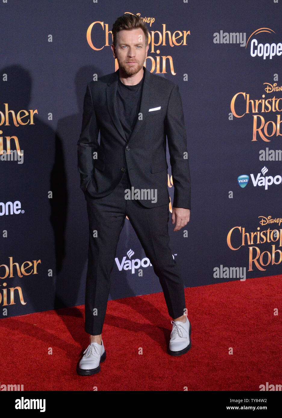 Cast member Ewan McGregor, who portrays Christopher Robin in the ...