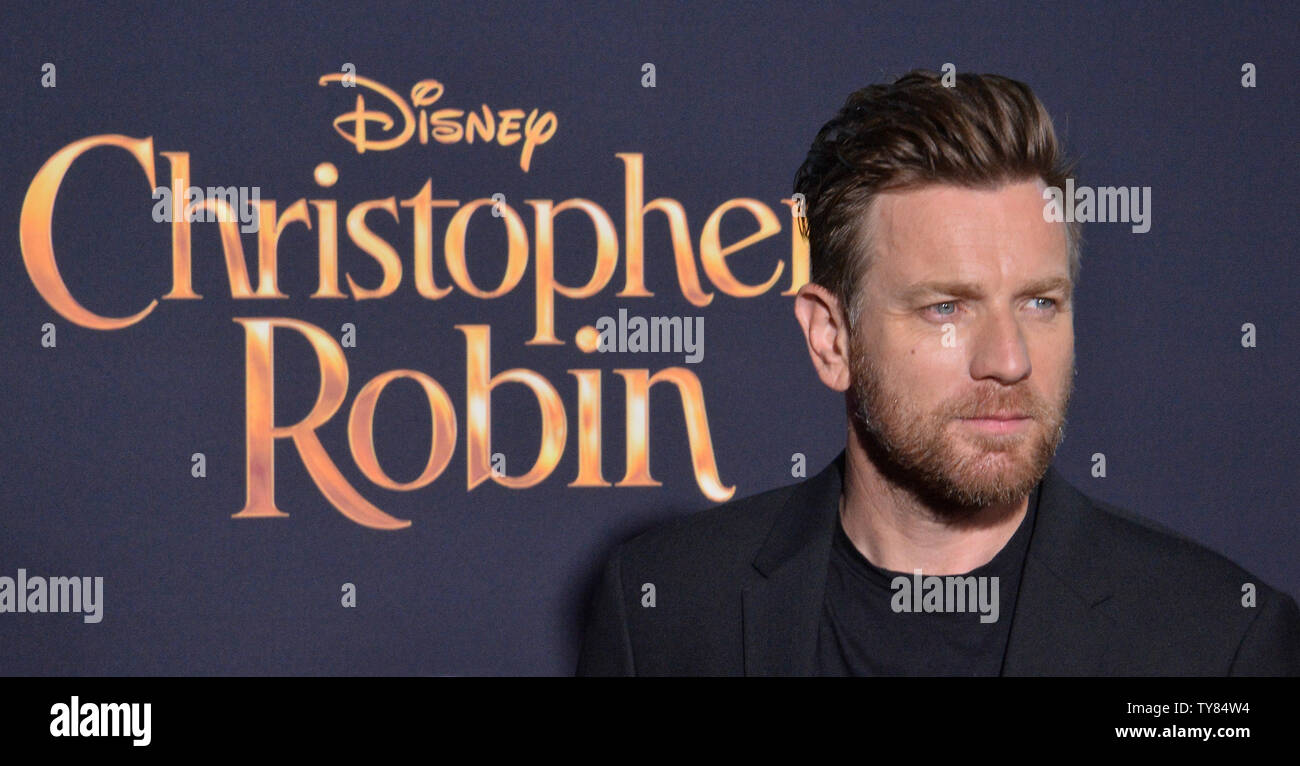 Cast member Ewan McGregor, who portrays Christopher Robin in the ...