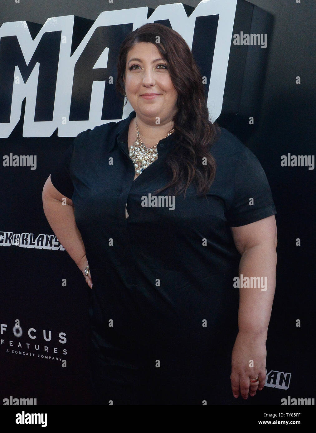 Cast member Ashlie Atkinson attends the premiere of the biographical motion picture dramatic comedy 'BlacKkKlansman' at the Academy of Motion Picture Arts & Sciences in Beverly Hills, California on July 8, 2018. The story follows Ron Stallworth, an African-American police officer from Colorado, successfully managed to infiltrate the local Ku Klux Klan and became the head of the local chapter.  Photo by Jim Ruymen/UP Stock Photo