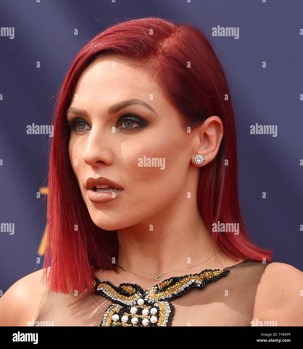 Sharna Burgess attends the Creative Arts Emmy Awards at the Microsoft