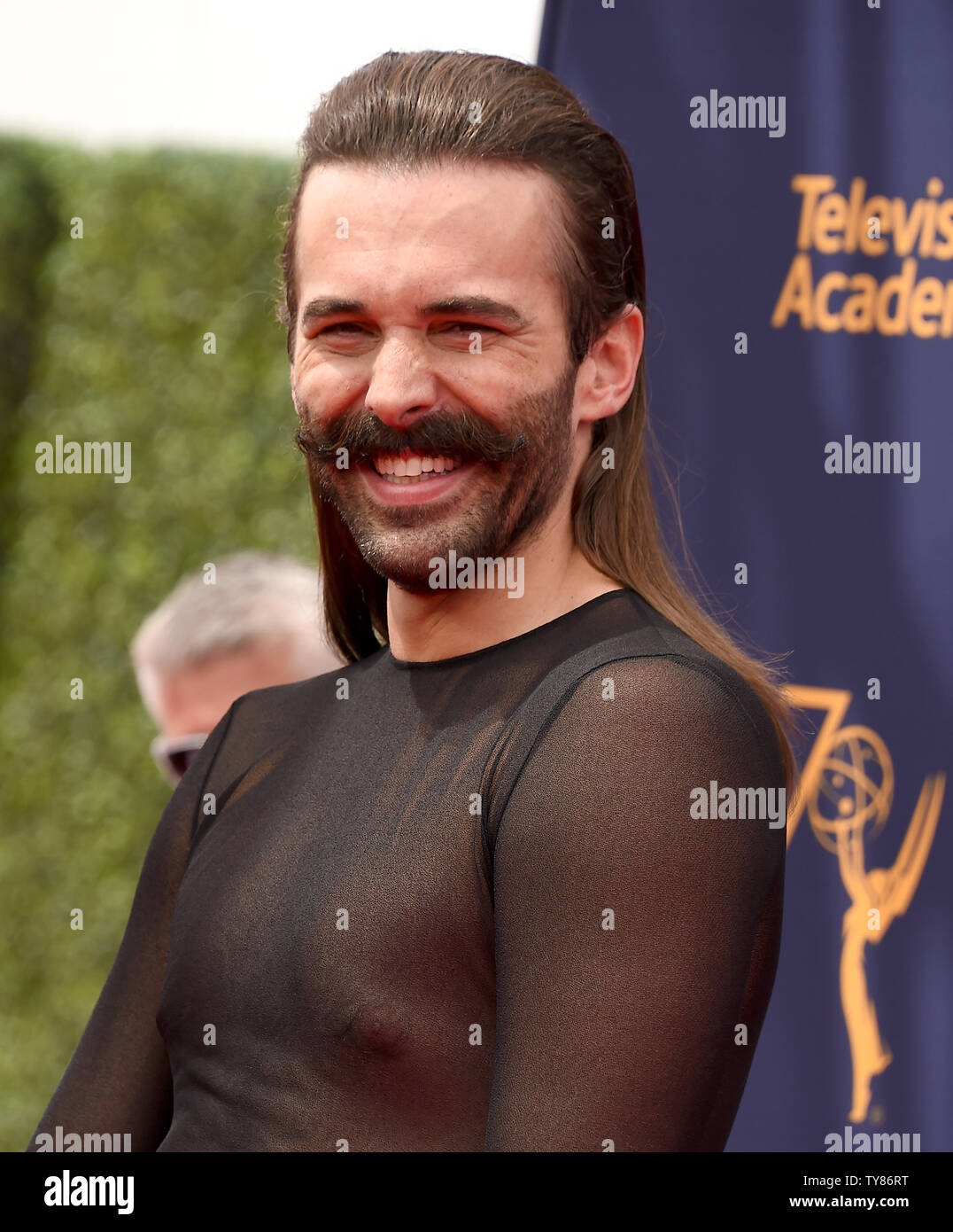Jonathan Van Ness attends the Creative Arts Emmy Awards at the Microsoft Theater in Los Angeles