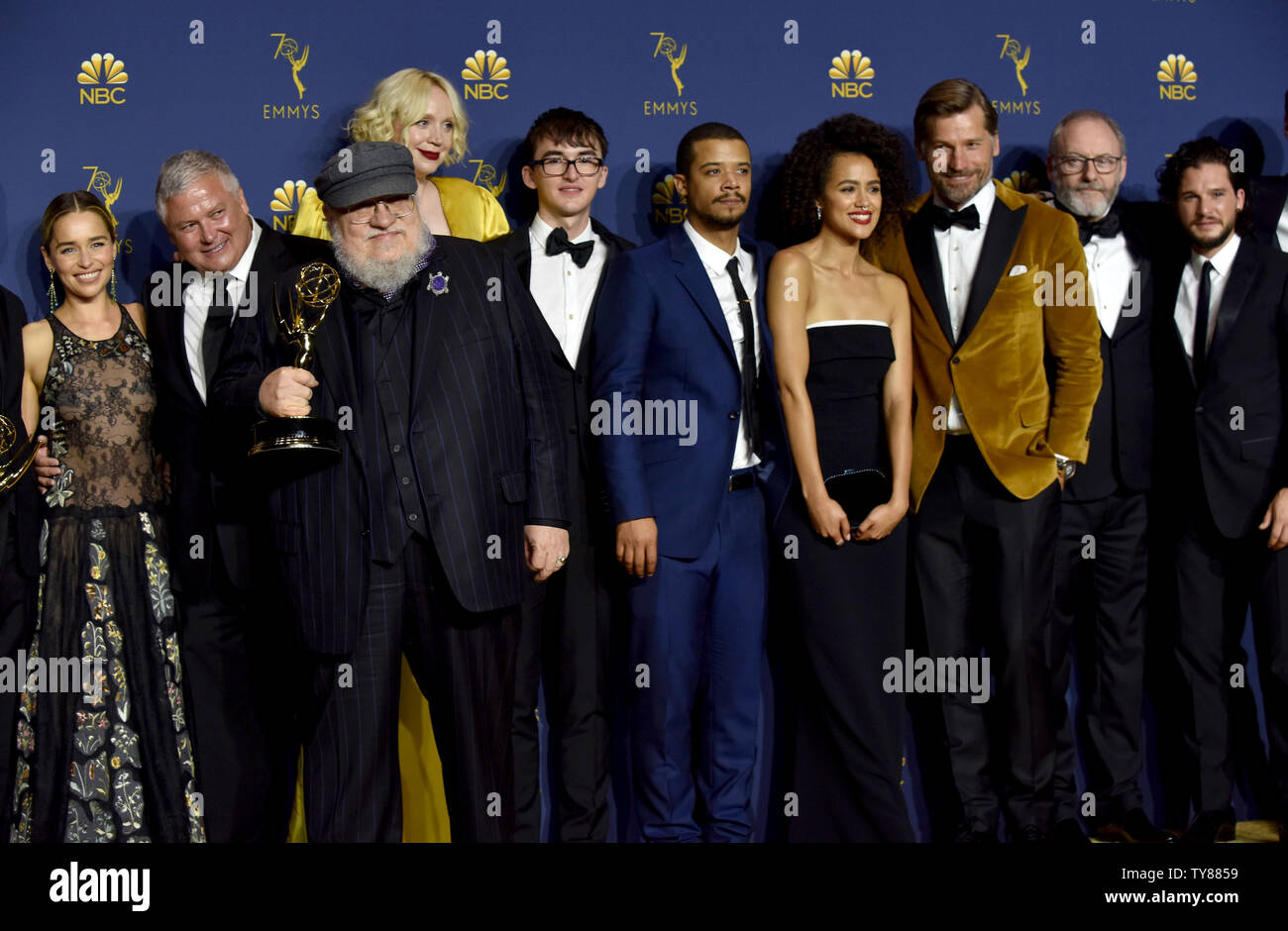 Cast & Crew of 'Game of Thrones': 2018 Emmy Awards Winners Backstage  Interview