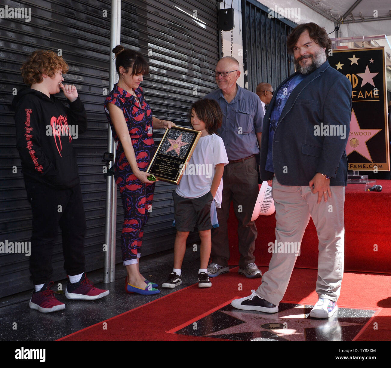 Hollywood, California, USA 9th December 2019 Actor Jack Black and son  Samuel Jason Black attend Sony Pictures Presents The World Premiere of  'Jumanji: The Next Level' on December 9, 2019 at TCL