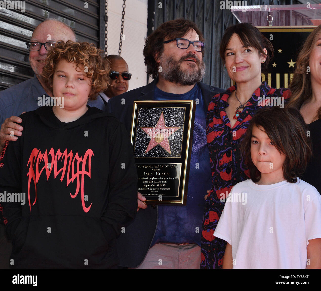 Tanya Haden Jack Black Son Thomas Editorial Stock Photo - Stock Image