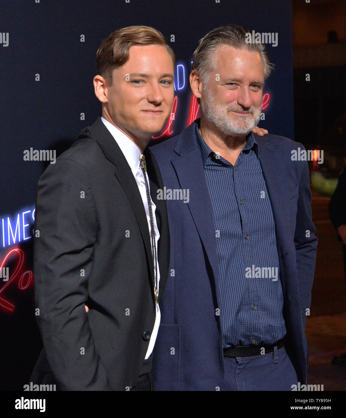 Cast Member Lewis Pullman And His Father Actor Bill Pullman Attend The Premiere Of The Motion