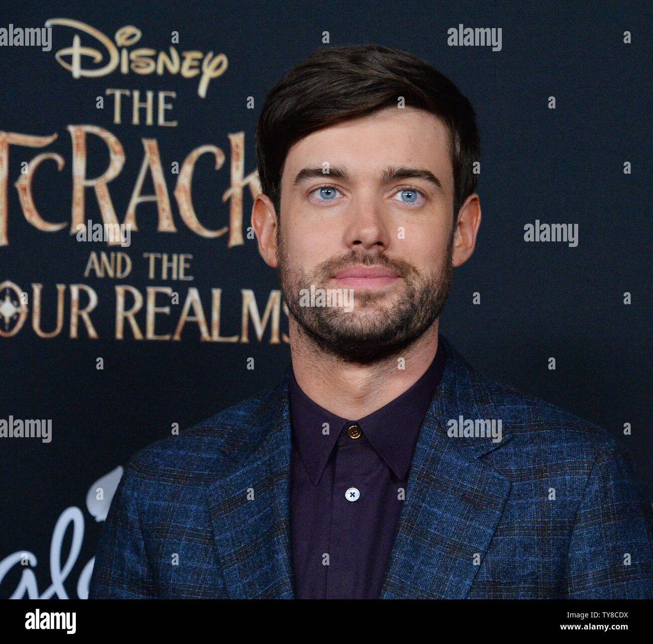 Cast member Jack Whitehall attends the motion picture fantasy 'The Nutcracker and the Four Realms' at the Ray Dolby Ballroom in the Hollywood section of Los Angeles on October 29, 2018. A young girl named Clara is transported into a magical world of gingerbread soldiers and an army of mice in a quest for a one-of-a-kind key that will unlock a box that holds a priceless gift from her late mother.   Photo by Jim Ruymen/UPI Stock Photo