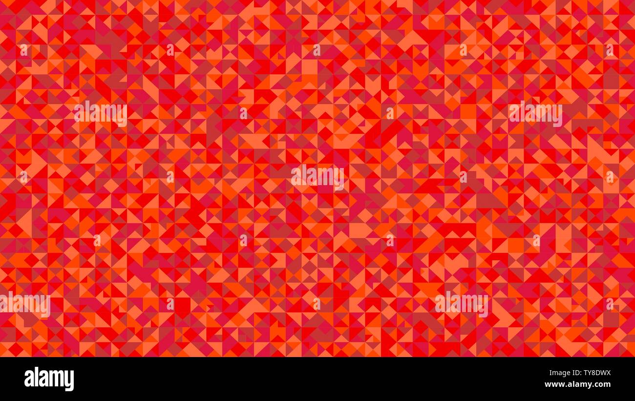 Geometrical triangle mosaic pattern background design - abstract red ...