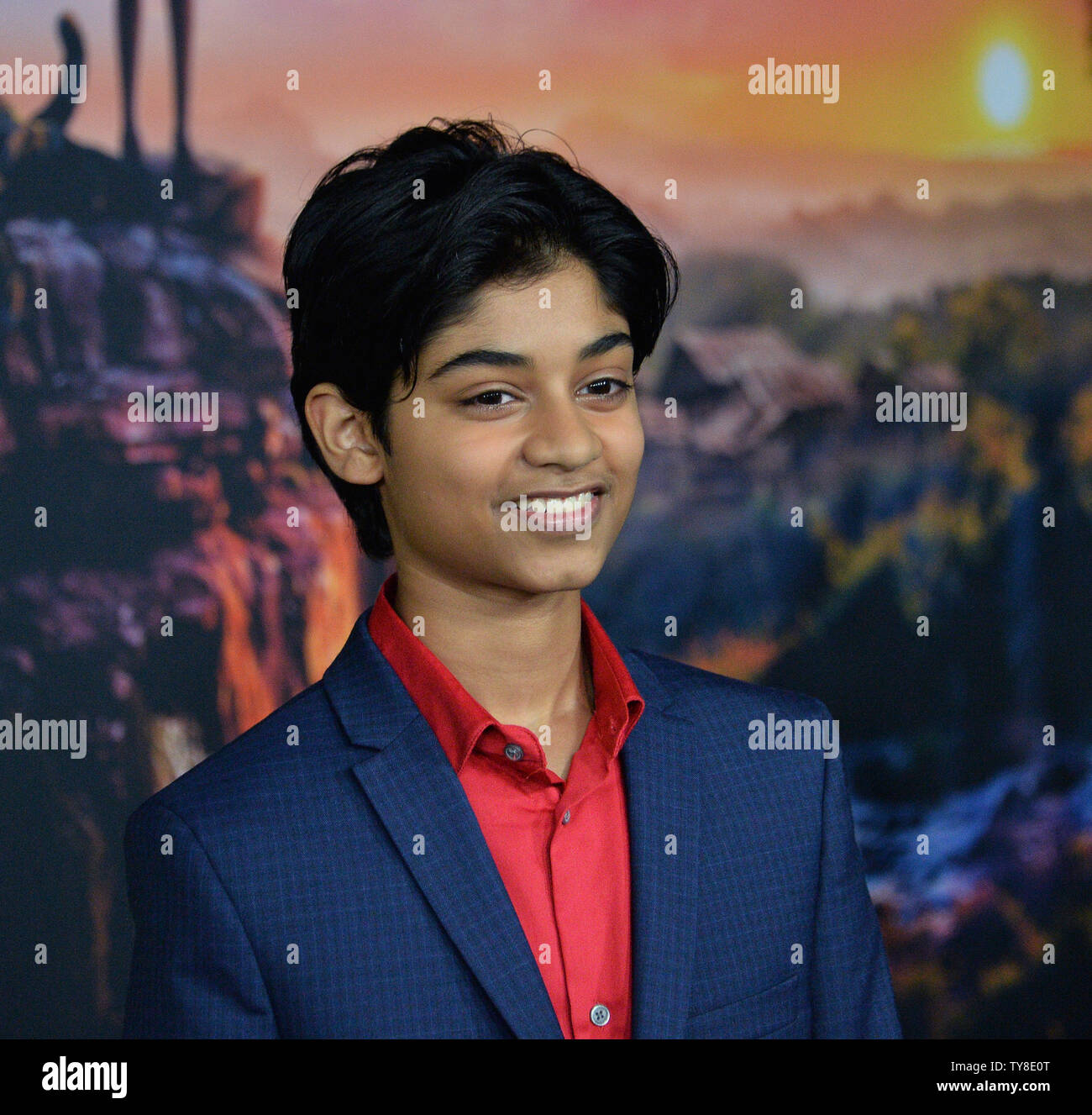 Cast member Rohan Chand attends the premiere of the motion picture drama 'Mowgli: Legend of the Jungle' at the ArcLight Cinema Dome in the Hollywood section of Los Angeles on November 28, 2018. Based on the novel by Rudyard Kipling The story follows the upbringing of the human child Mowgli raised by a pack of wolves in the jungles of India. As he learns the often harsh rules of the jungle, under the tutelage of a bear named Baloo and a black panther named Bagheera, Mowgli becomes accepted by the animals of the jungle as one of their own, except for one; the fearsome tiger Shere Khan. But there Stock Photo