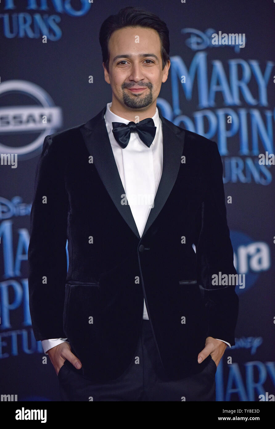 Lin-Manuel Miranda attends the world premiere of 'Mary Poppins Returns' at the Dolby Theatre in Los Angeles, California on November 29, 2018. Photo by Chris Chew/UPI Stock Photo