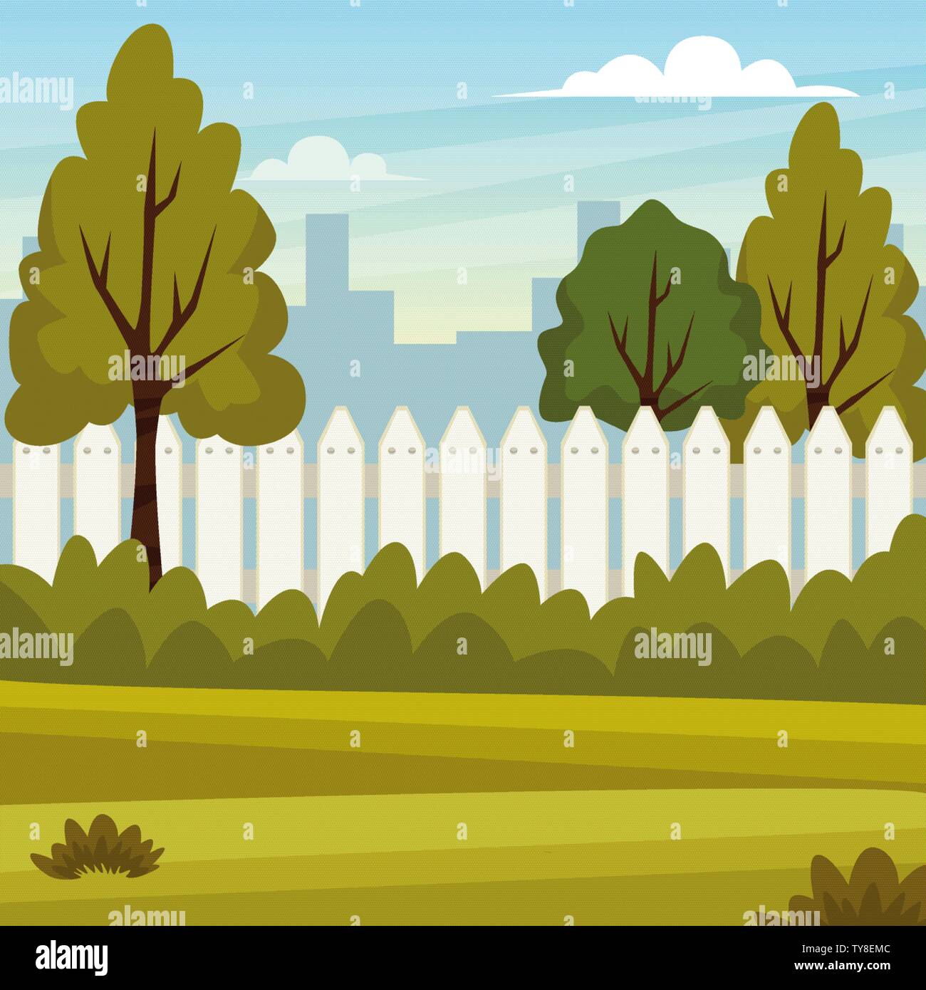 Park scenery nature and city Stock Vector Image & Art - Alamy