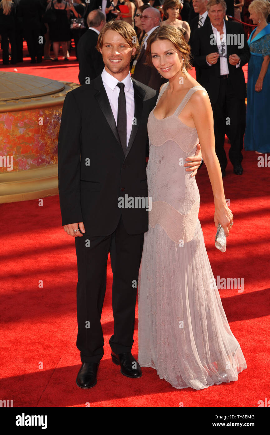 LOS ANGELES, CA. September 20, 2009: Jesse Spencer & Louise Griffiths ...