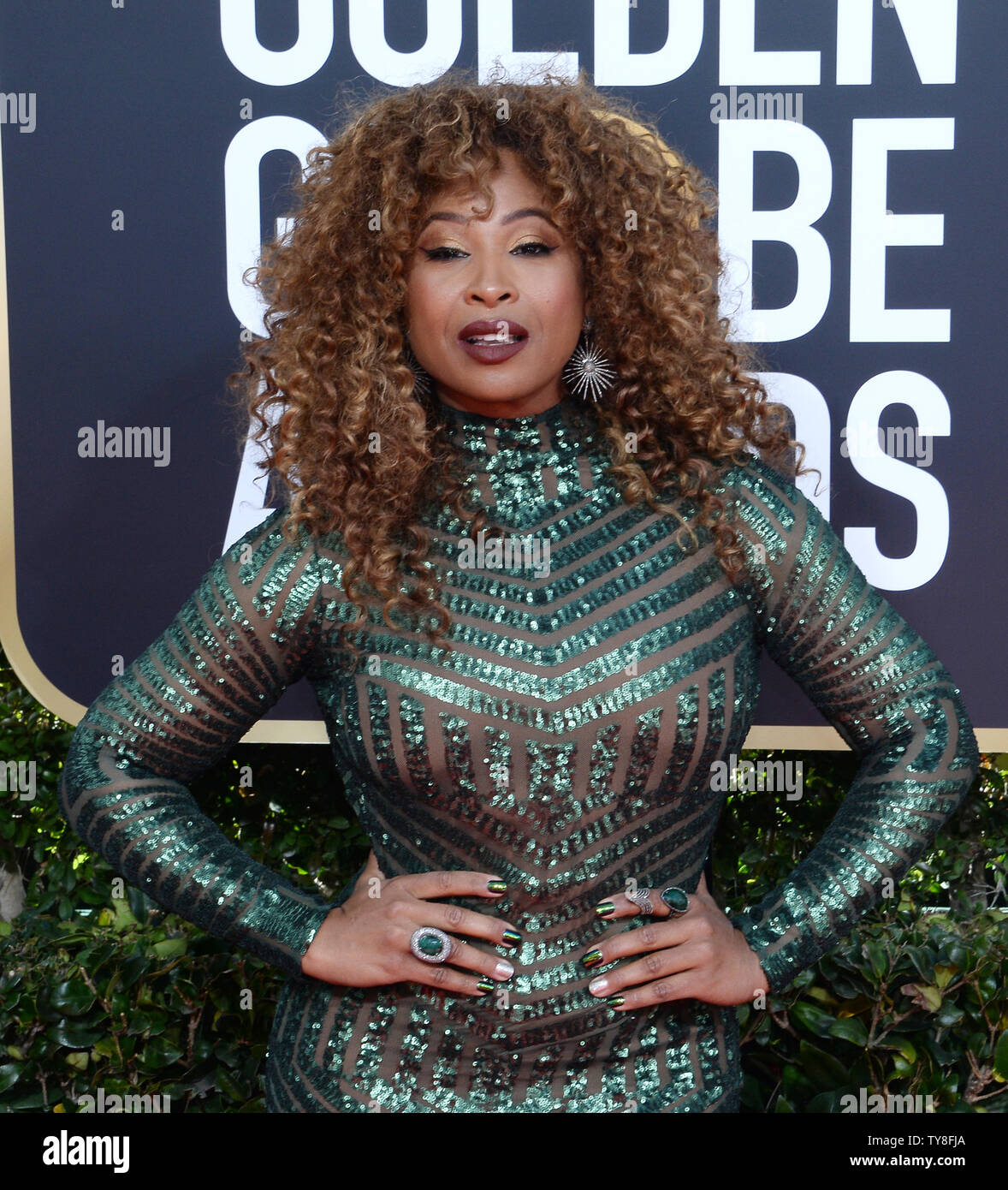 Television personality Tanika Ray attends the 76th annual Golden Globe