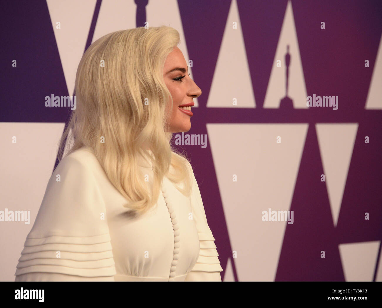 Lady Gaga attends the 91st annual Academy Awards Oscar nominees luncheon at the Beverly Hilton Hotel in Beverly Hills, California on February 4, 20189 Photo by Jim Ruymen/UPI Stock Photo