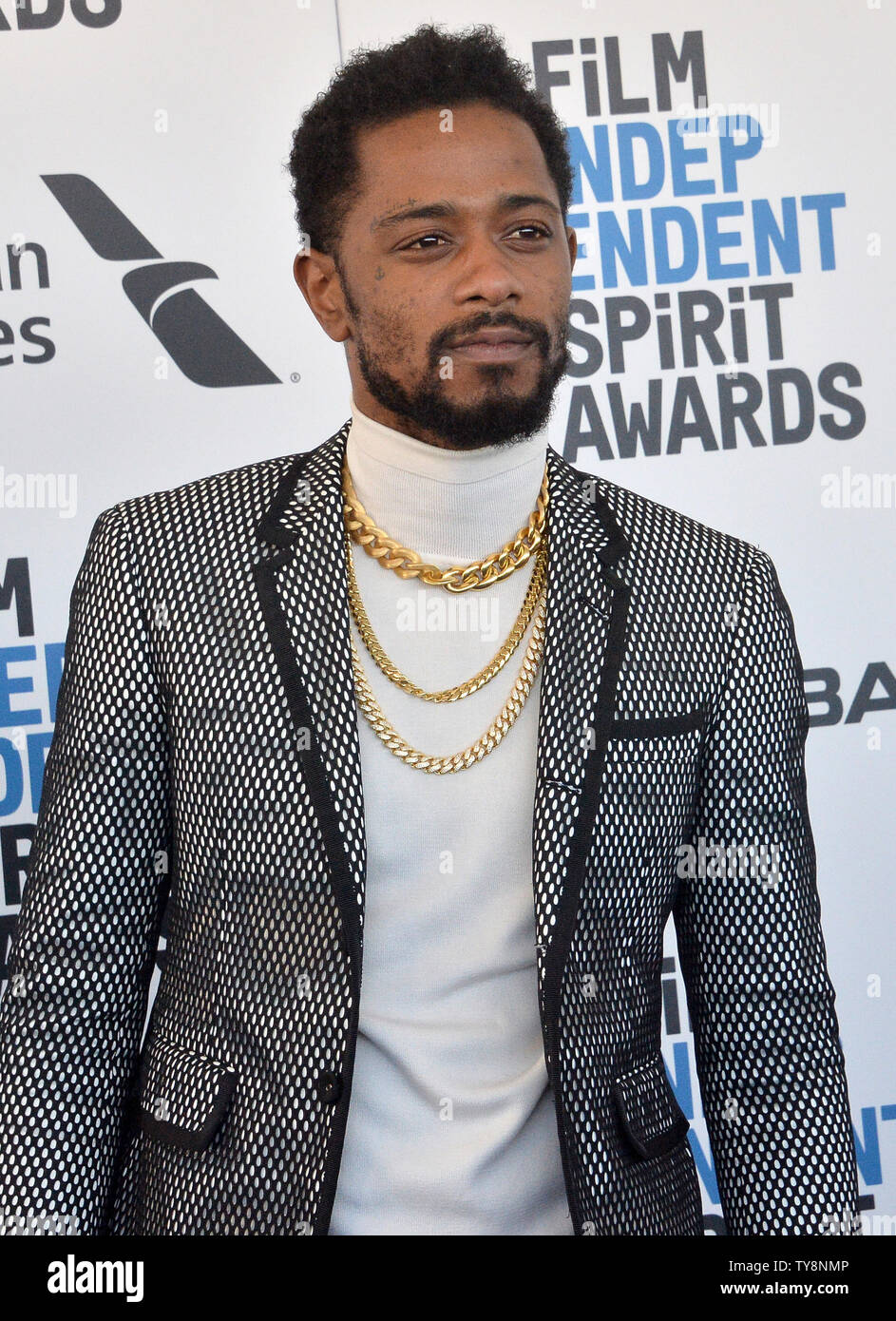 Lakeith Stanfield attends the 34th annual Film Independent Spirit