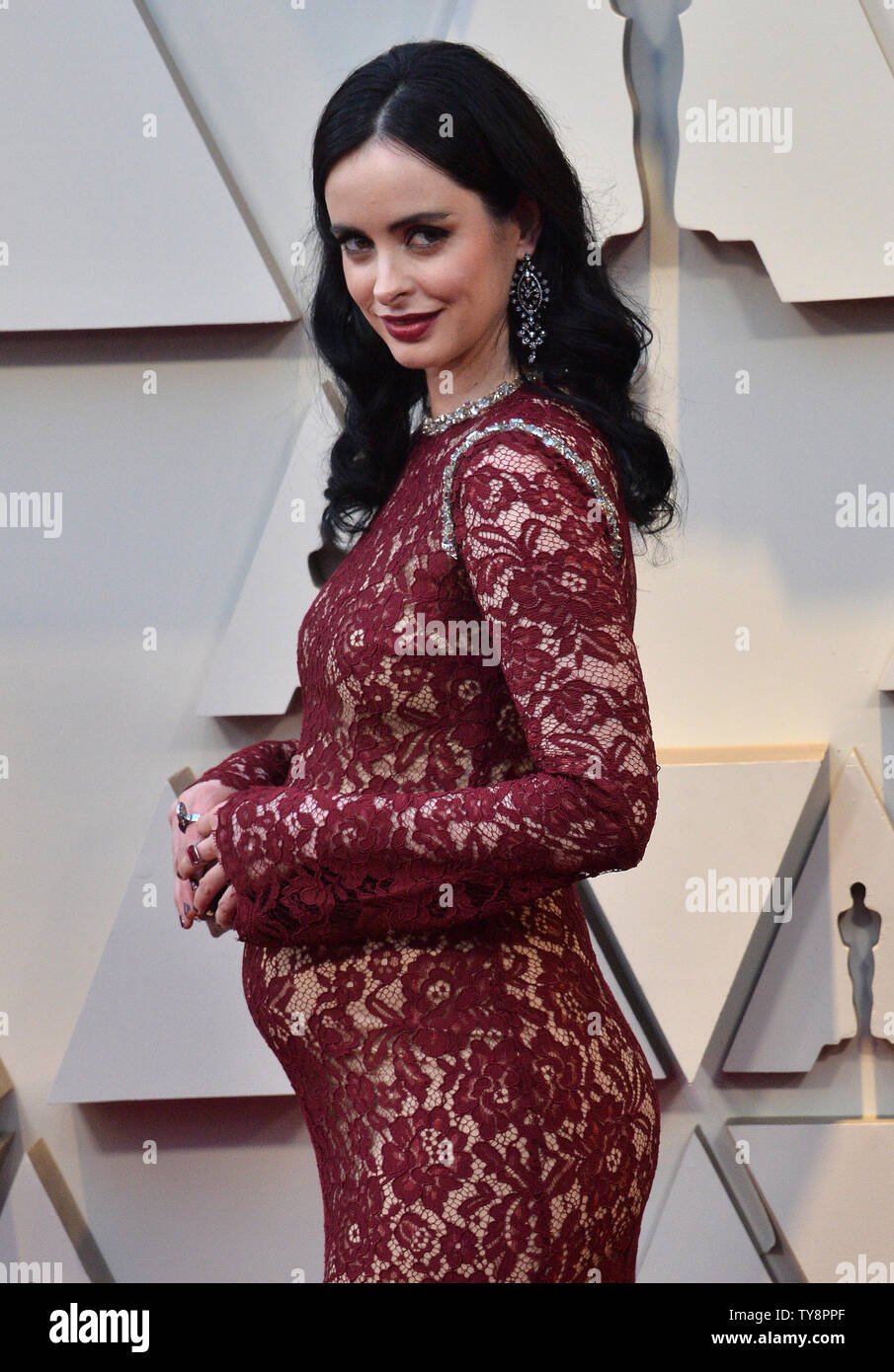 Krysten Ritter arrives on the red carpet for the 91st annual Academy ...
