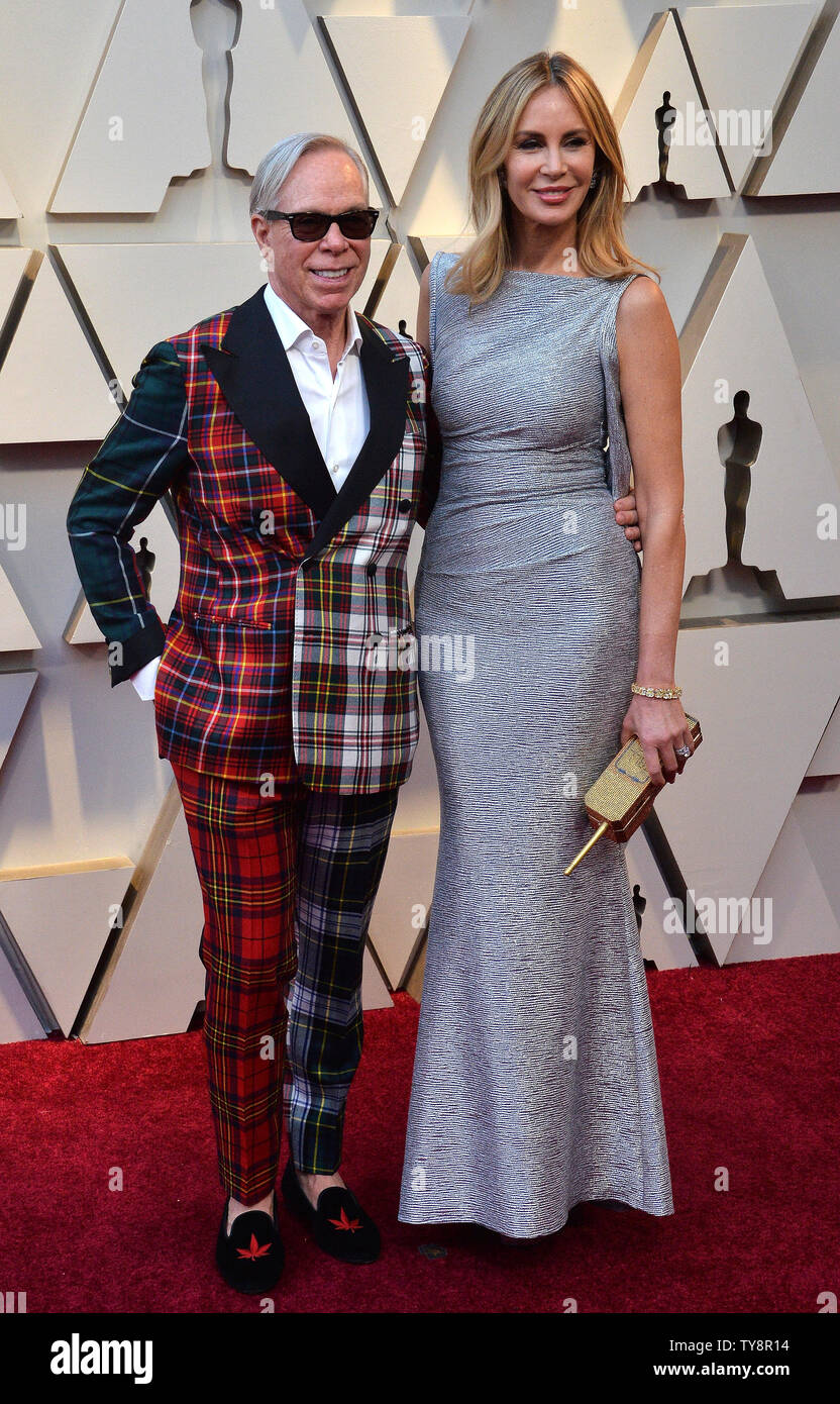 Tommy Hilfiger and Dee Ocleppo arrive on the red carpet for the 91st annual  Academy Awards at the Dolby Theatre in the Hollywood section of Los Angeles  on February 24, 2019. Photo