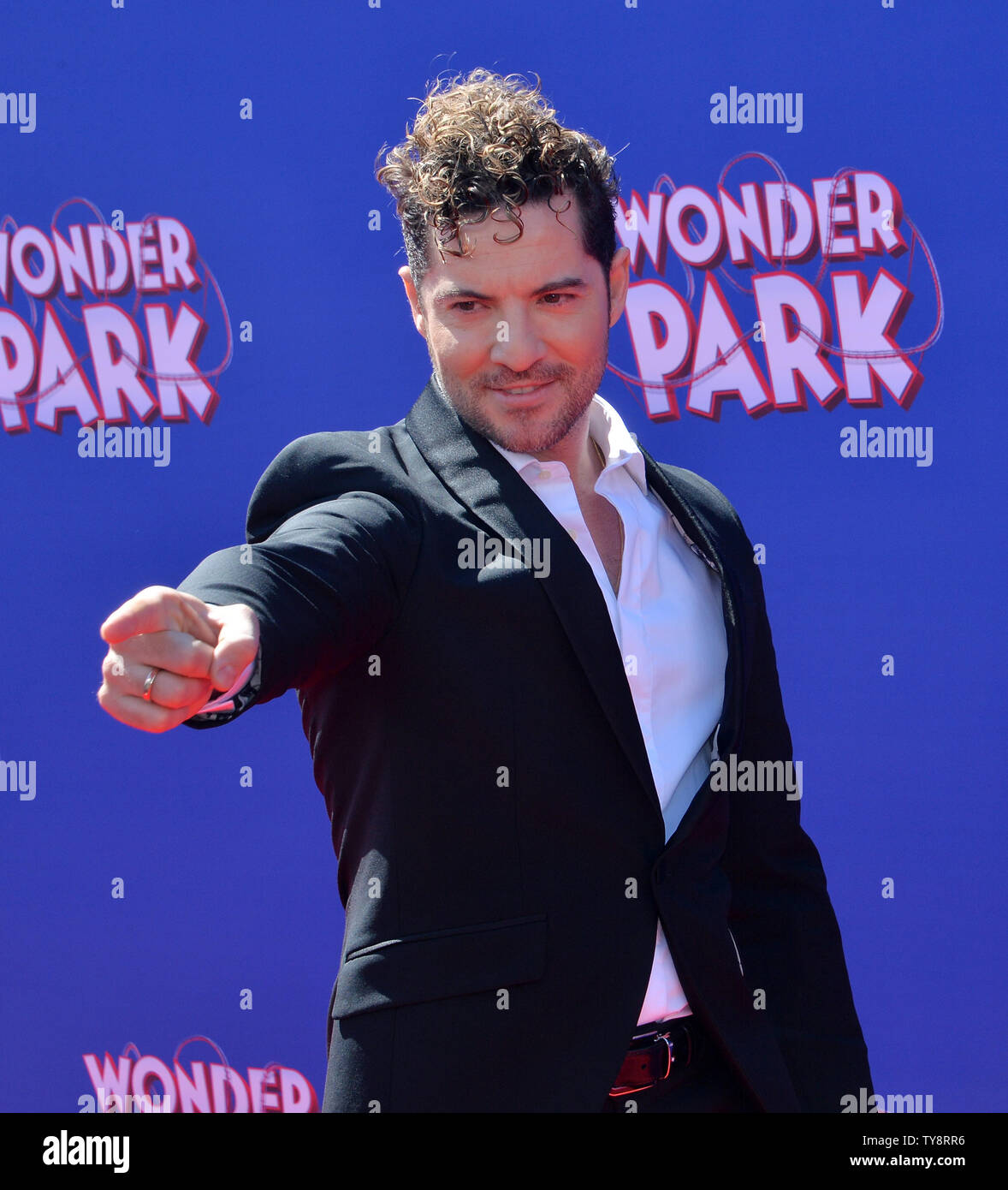 Spanish singer and songwriter David Bisbal attends the premiere of the ...