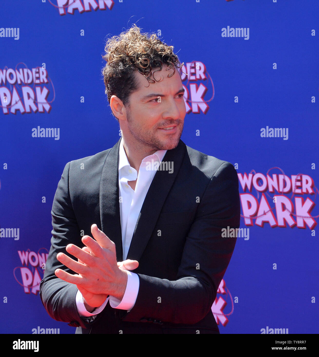 Spanish singer and songwriter David Bisbal attends the premiere of the ...
