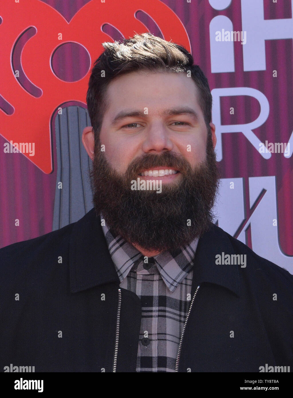 Jordan Davis arrives for the sixth annual iHeartRadio Music Awards at