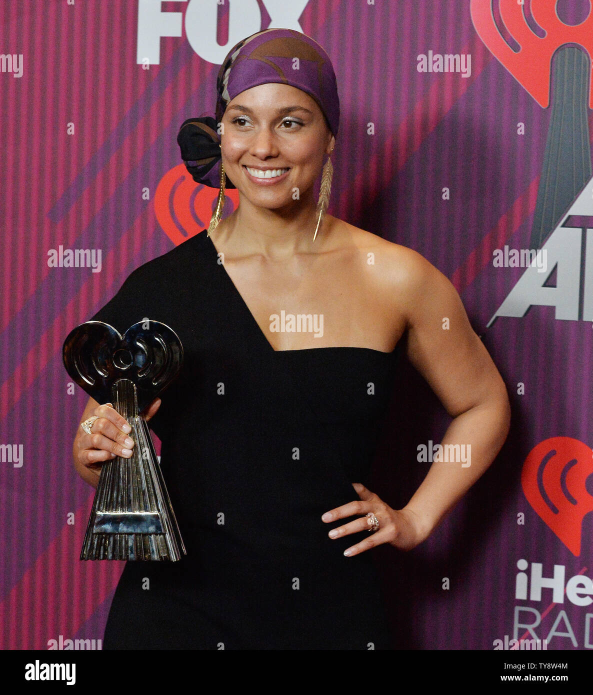 Alicia Keys, winner of the iHeartRadio Innovator Award appears