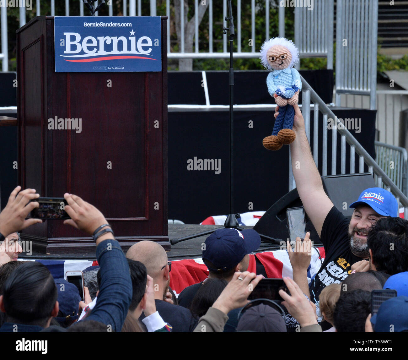 Thousands Of Senator Bernie Sanders Supporters Attend A