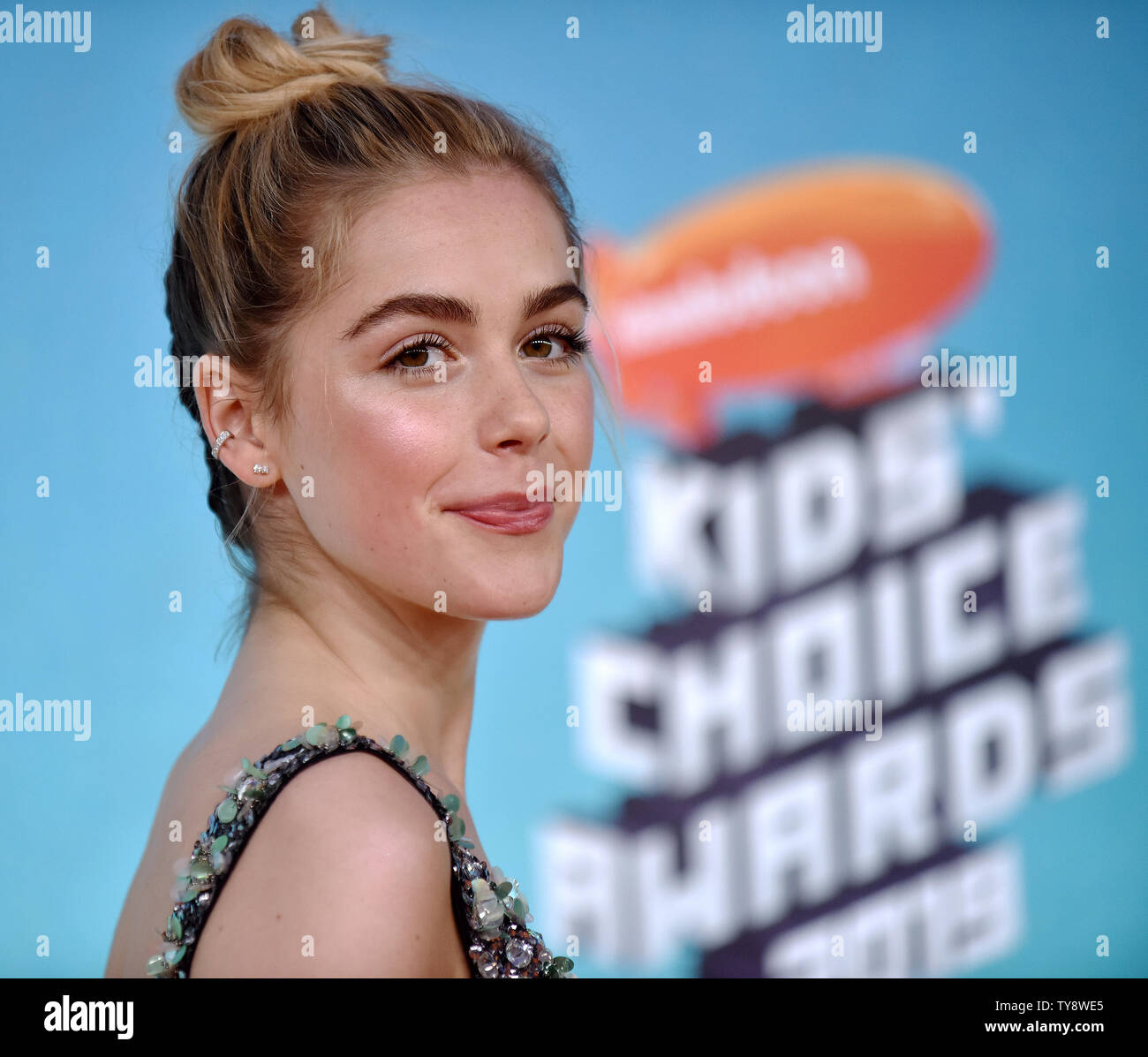 Kiernan Shipka attends Nickelodeon's Kids' Choice Awards 2019 at USC's Galen Center in Los Angeles, California on March 23, 2019. Photo by Chris Chew/UPI Stock Photo