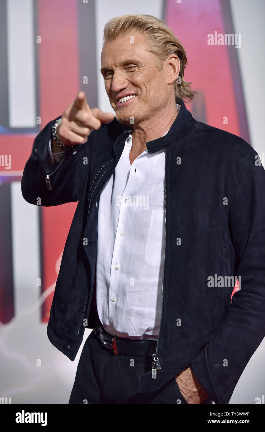 Dolph Lundgren attends the world premiere of 'Shazam!' at the TCL Chinese Theatre in Los Angeles, California on March 28, 2019. Photo by Chris Chew/UPI Stock Photo