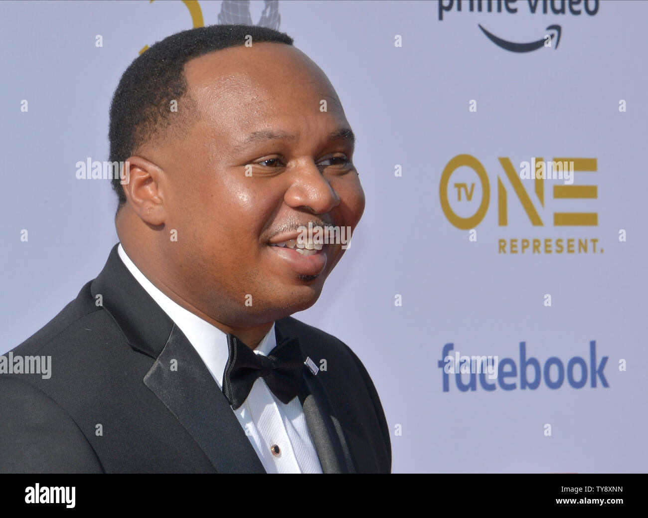 Roy Wood Jr. arrives for the 50th annual NAACP Image Awards at the Dolby  Theatre in the Hollywood section of Los Angeles on March 30, 2019. The  NAACP Image Awards celebrates the
