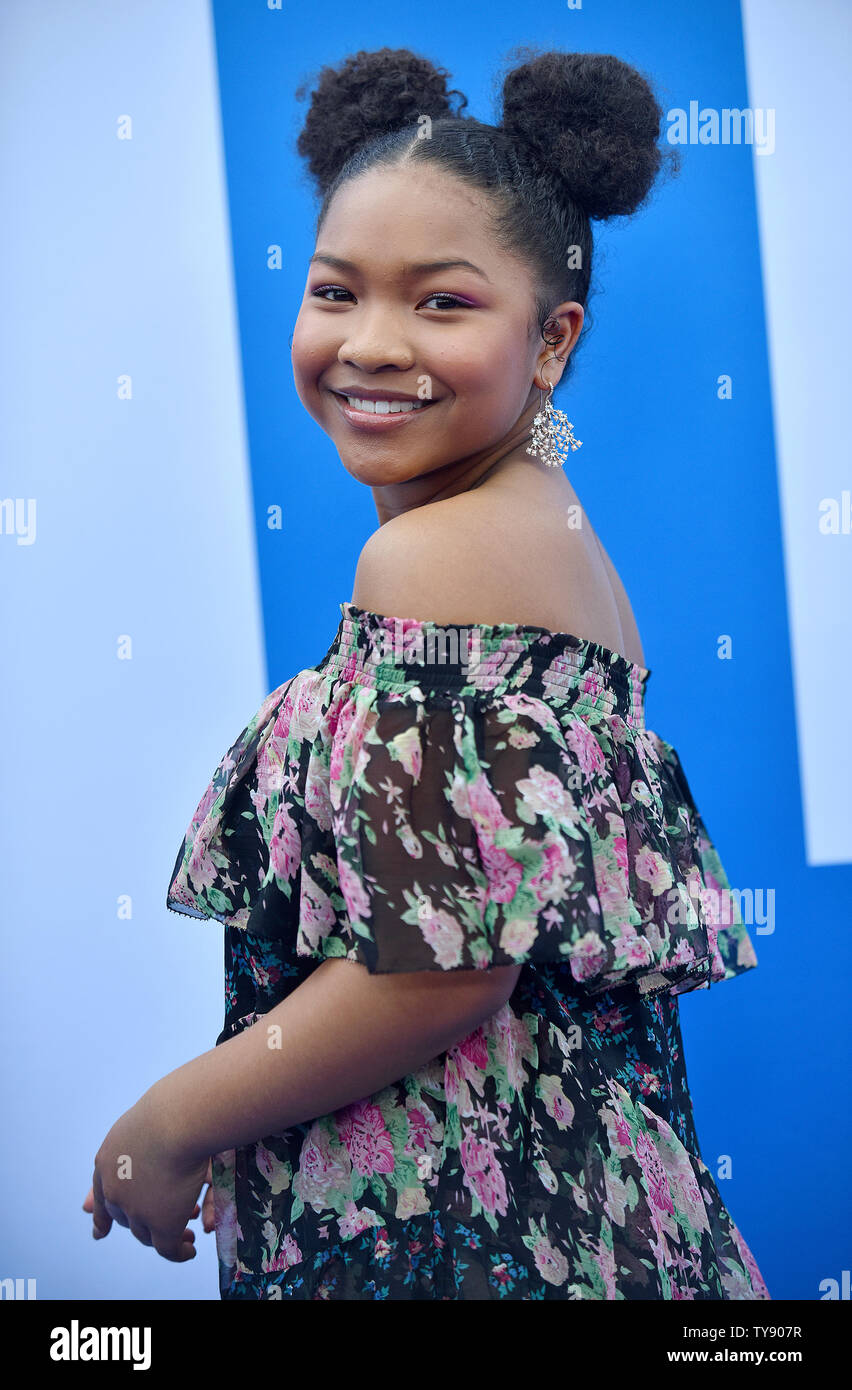 Laya DeLeon Hayes attends the premiere of 'Little' at the Regency Village Theatre in Los Angeles, California on April 8, 2019. Photo by Chris Chew/UPI Stock Photo