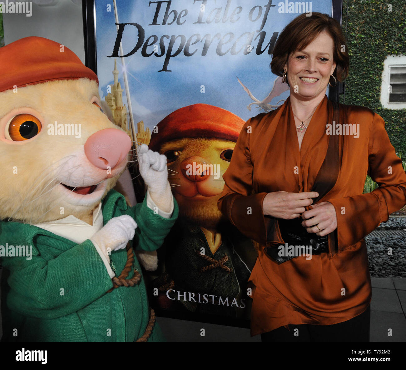 Actress Sigourney Weaver, the narrator in the animated motion picture