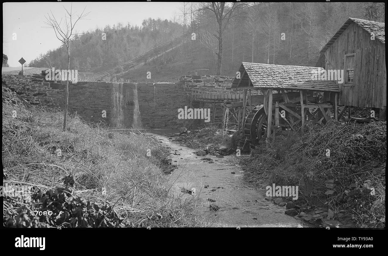 Mill dam near Tellico Plains Stock Photo Alamy