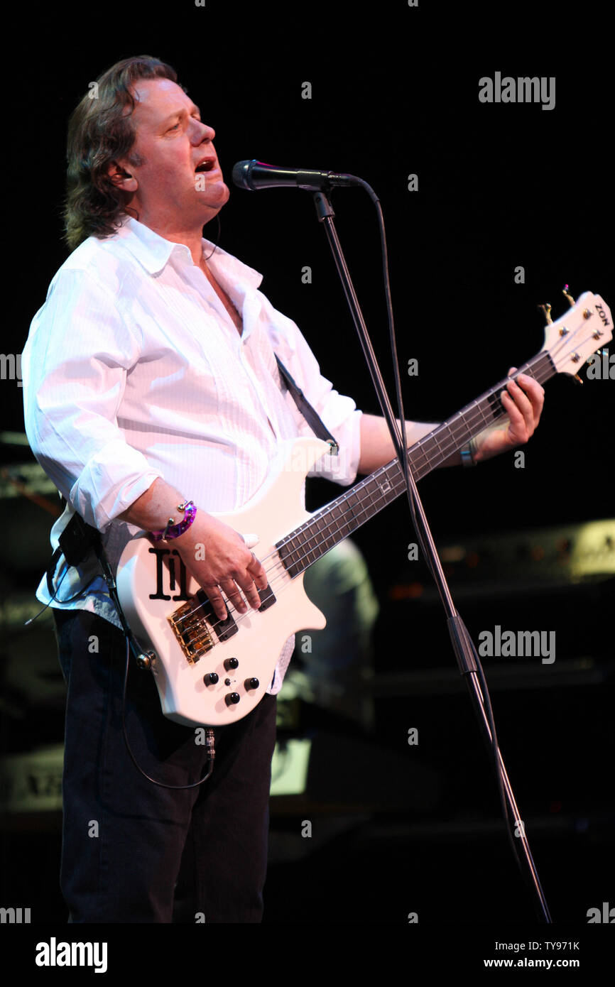 John Wetton of Asia performs at the House of Blues in Las Vegas on March  29, 2008. The progressive rock band is touring in support of their comeback  album "Phoenix". (UPI Photo/Daniel