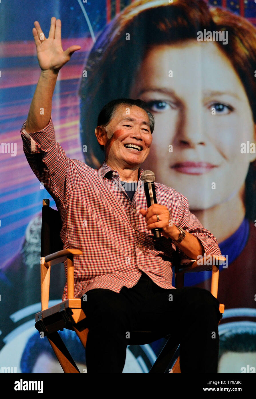 Actor George Takei participates in the Official Star Trek Convention at the Rio Hotel & Casino in Las Vegas, Nevada on August 12, 2012.  UPI/David Becker Stock Photo