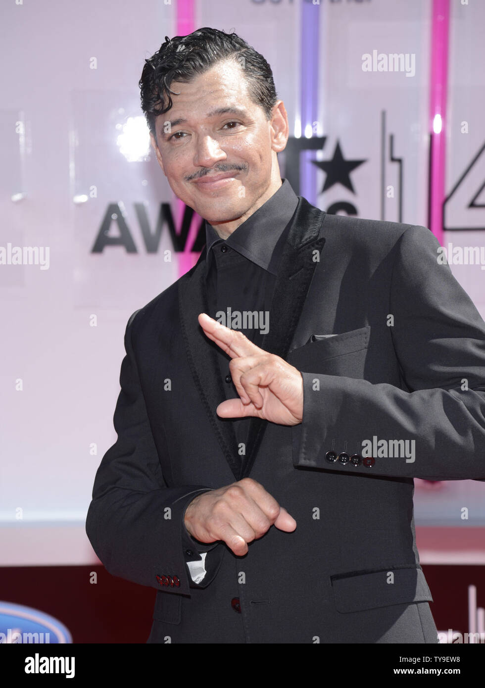 Musician El DeBarge attends the 14th annual BET Awards at Nokia Theatre L.A. Live in Los Angeles on June 29, 2014. The award show spotlights the 50th anniversary of the Civil Rights Bill and its impact on America. UPI/Phil McCarten Stock Photo