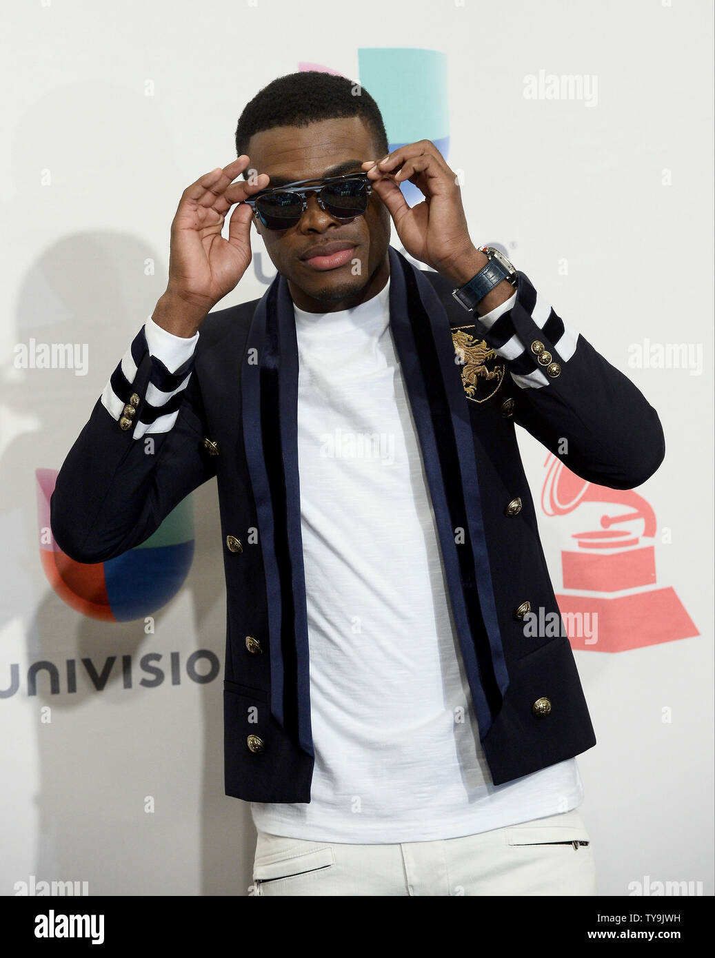 Omi poses backstage during the 16th Annual Latin Grammy Awards at the MGM Grand Garden Arena in Las Vegas, Nevada on November 19, 2015.   Photo by Jim Ruymen/UPI Stock Photo