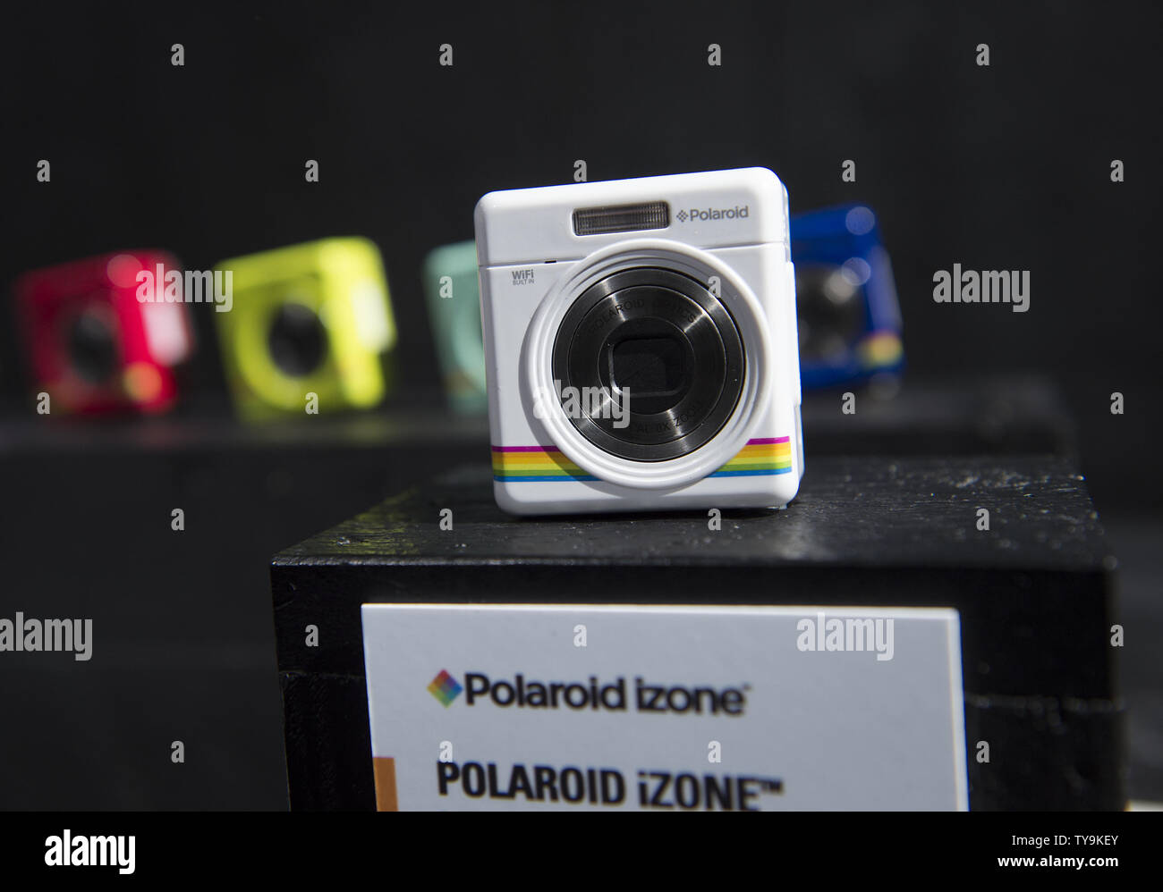 The Polaroid izone mini wifi digital camera is displayed at the 2016  International CES, a trade