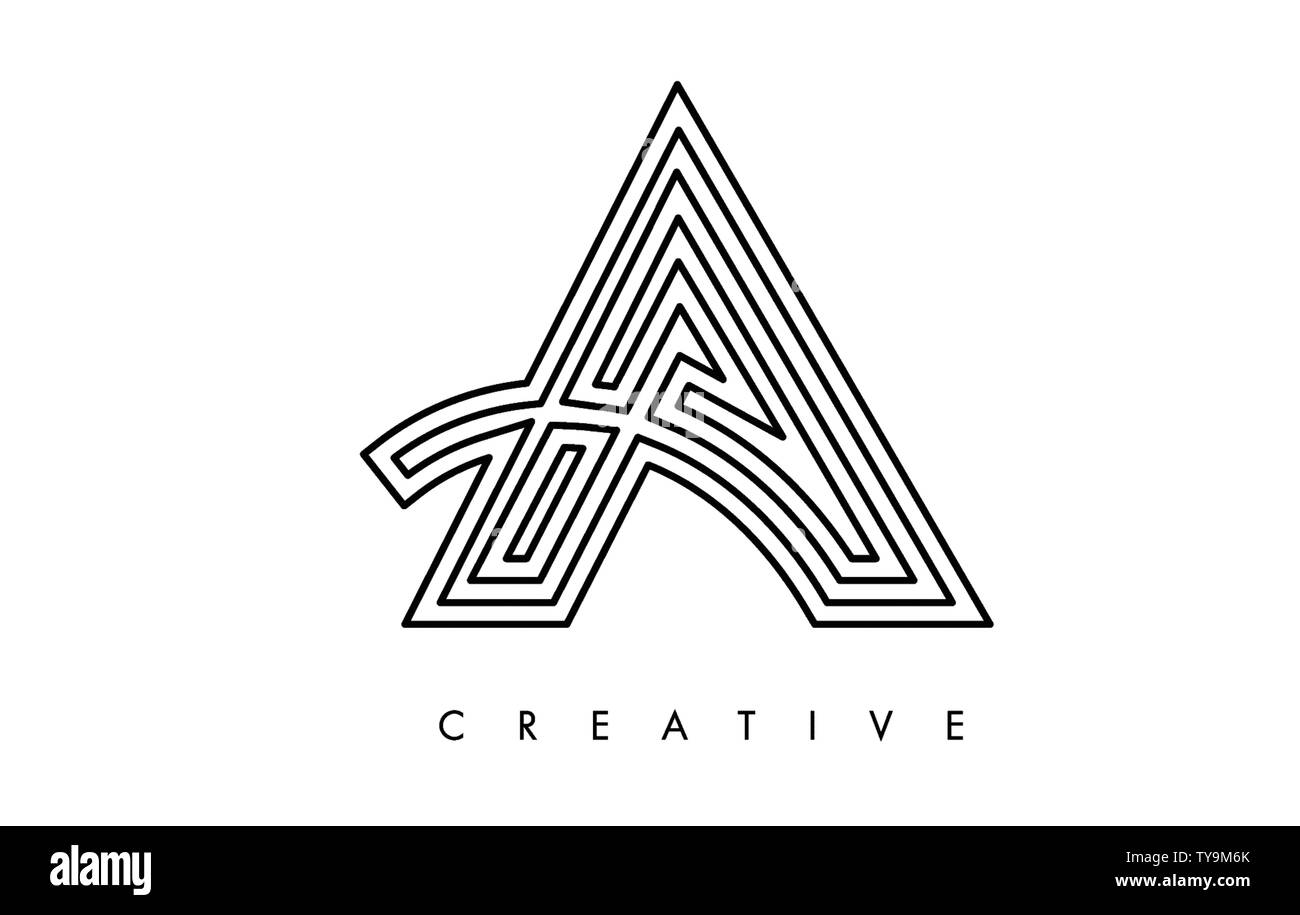 A Letter Design Logo. Letter A Icon Logo with Modern Swoosh vector ...
