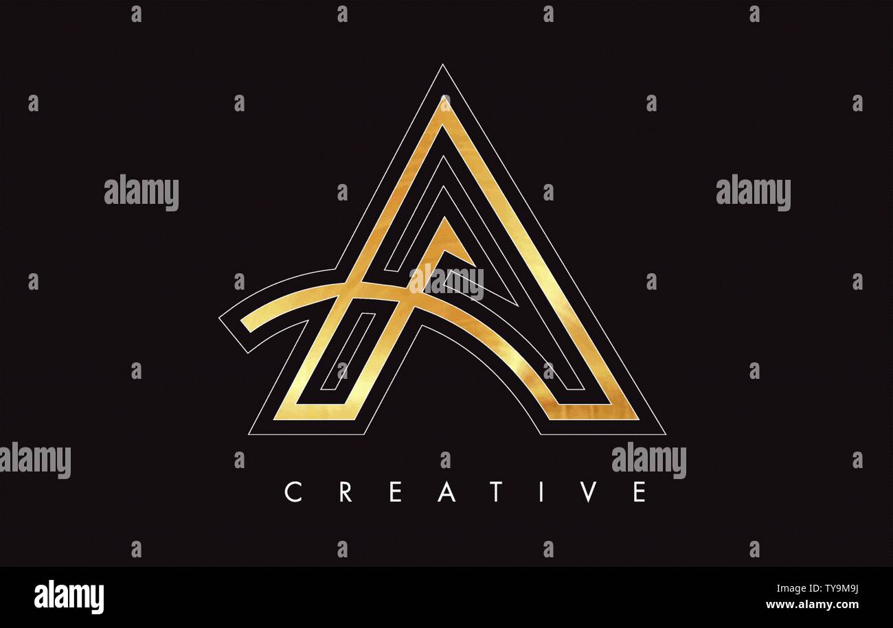 A Letter Design Logo. Letter A Icon Logo with Modern Swoosh vector ...