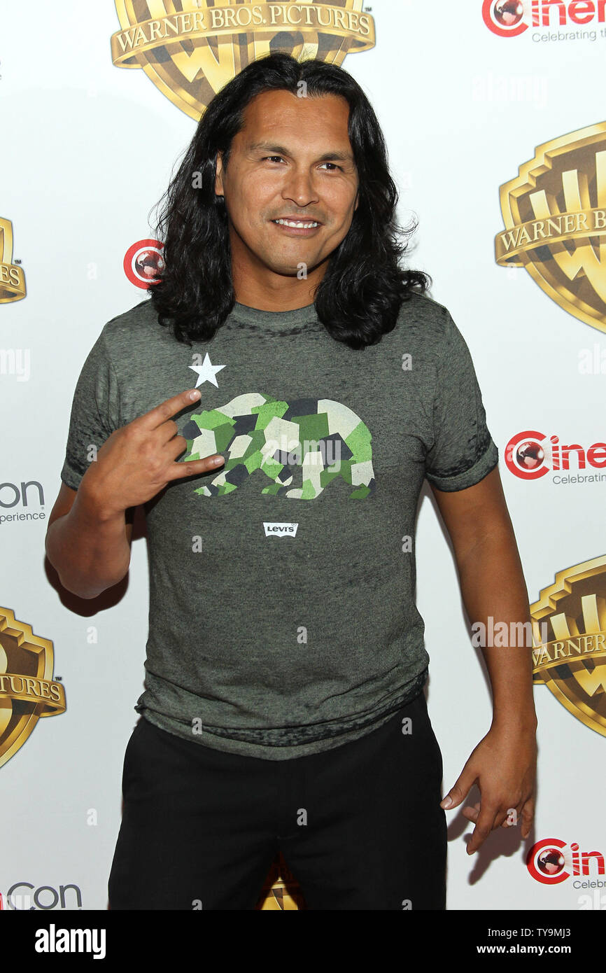 Adam Beach arrives for the Warner Bros. Pictures Presentation at