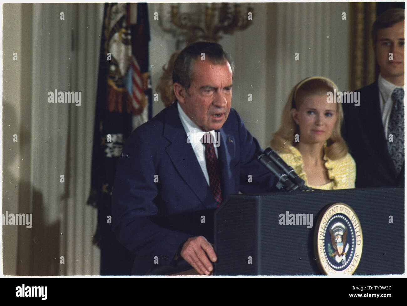 Nixon S Farewell To His Cabinet And Members Of The White House